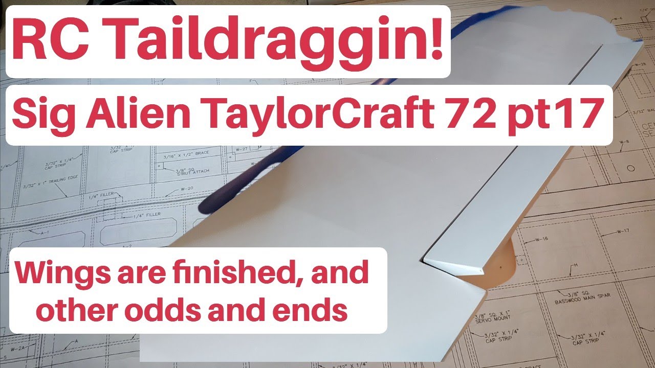 RC Taildraggin! Sig Alien TaylorCraft 72 build pt17