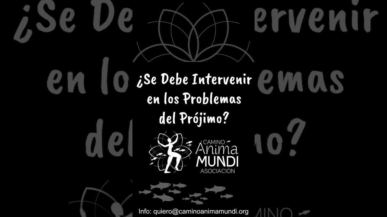 ¿Se Debe Intervenir en los Problemas del Prójimo? - Asociación Camino Anima Mundi