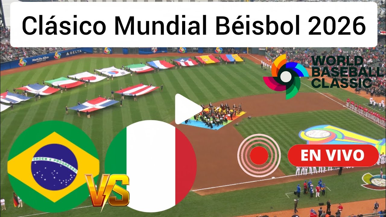 Brasil vs. Italia en vivo, donde ver, a que hora juega Brasil Clásico Mundial Béisbol 2025