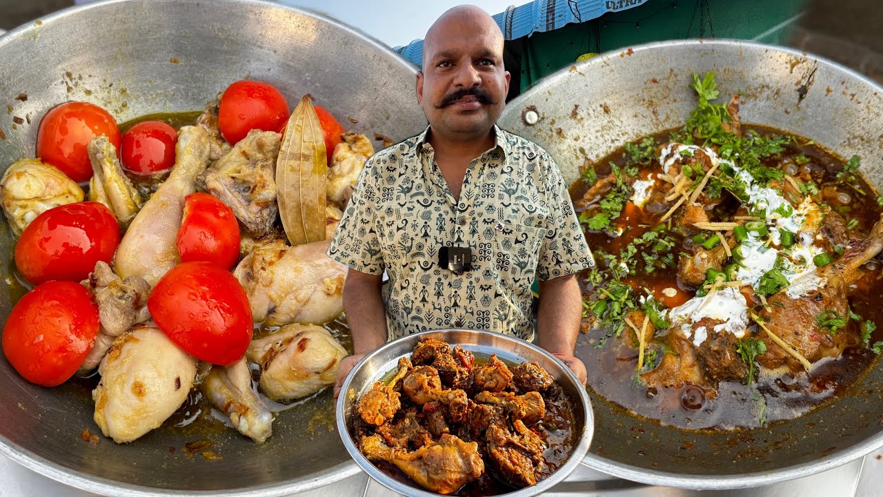 Shinwari Chicken Karahi Recipe! Famous पेशावरी चिकन रेसिपी IN INDIA 🇮🇳 | INDIAN STREET FOOD RECIPES