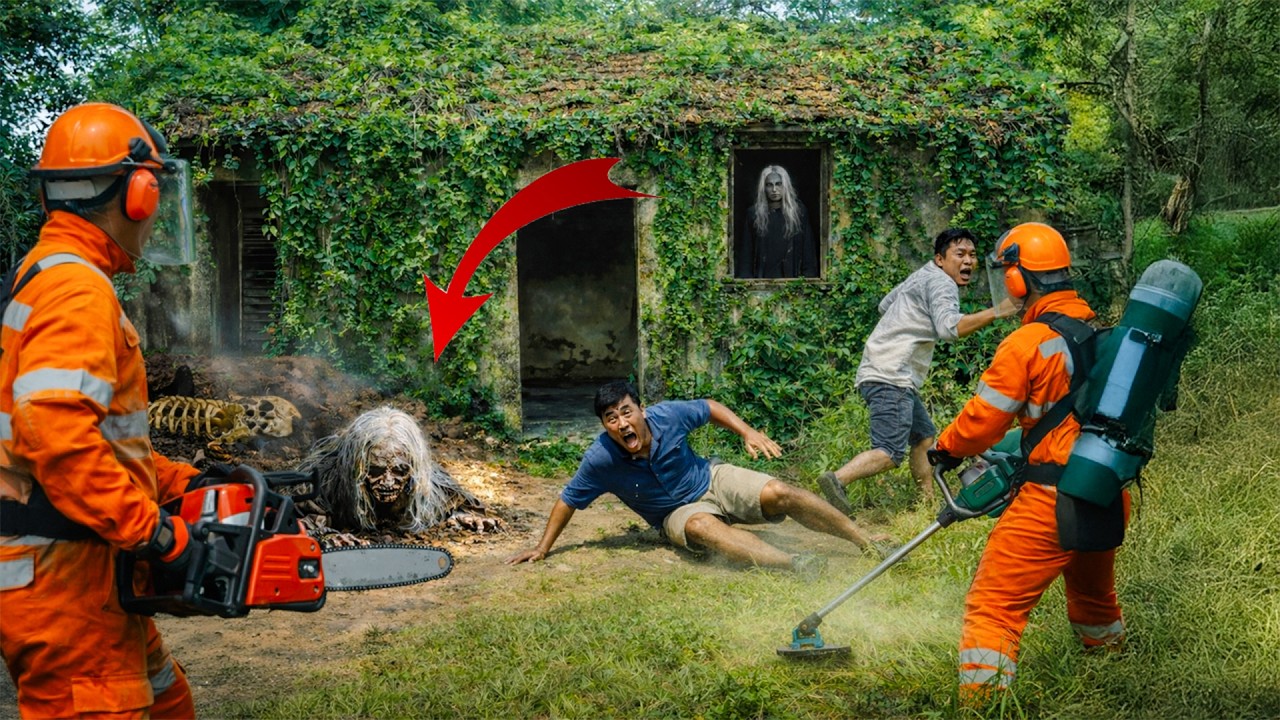 Time-Lapse: Cleaning a 40-Year-Old Abandoned House — A Terrifying Ghost Crawls Out from Underground!