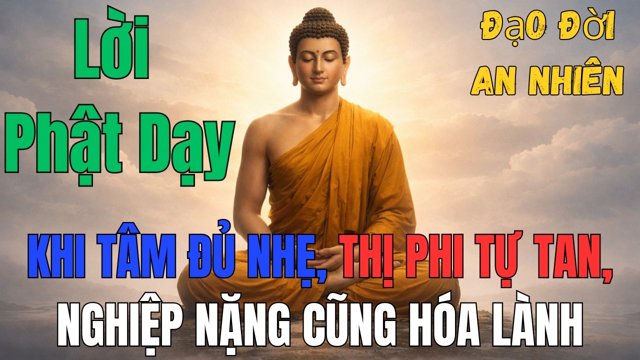 Phật Dạy: Khi Tâm Đủ Lặng, Thị Phi Tự Biến Mất - Tâm Con An, Phước Sẽ Đến Bên Con | Đạo Đời An Nhiên