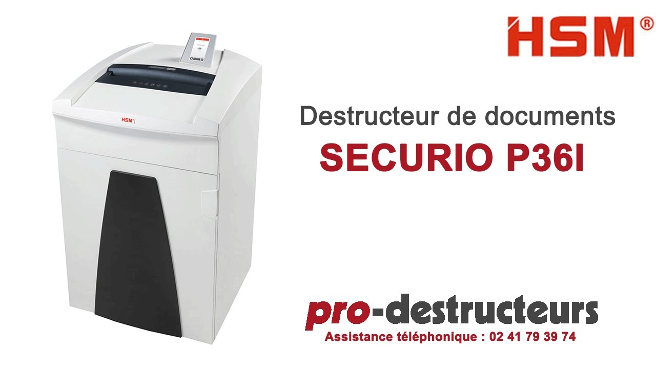 Destructeur de documents HSM SECURIO P36i