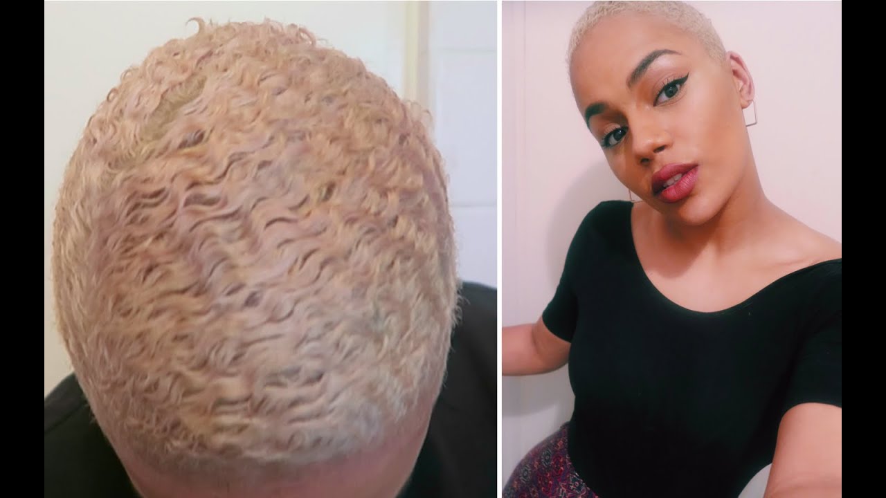 My Bleached TWA Wash Day Routine