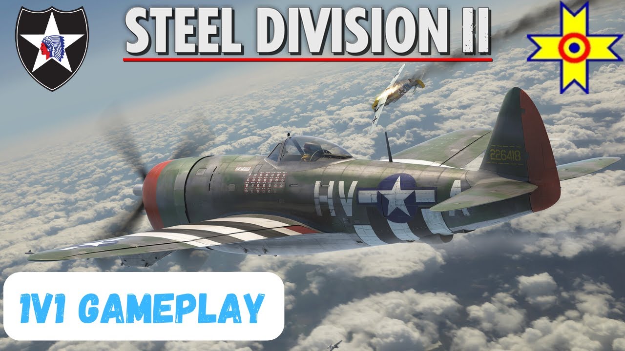 Steel Division II. America vs Romania. 1v1 gameplay.