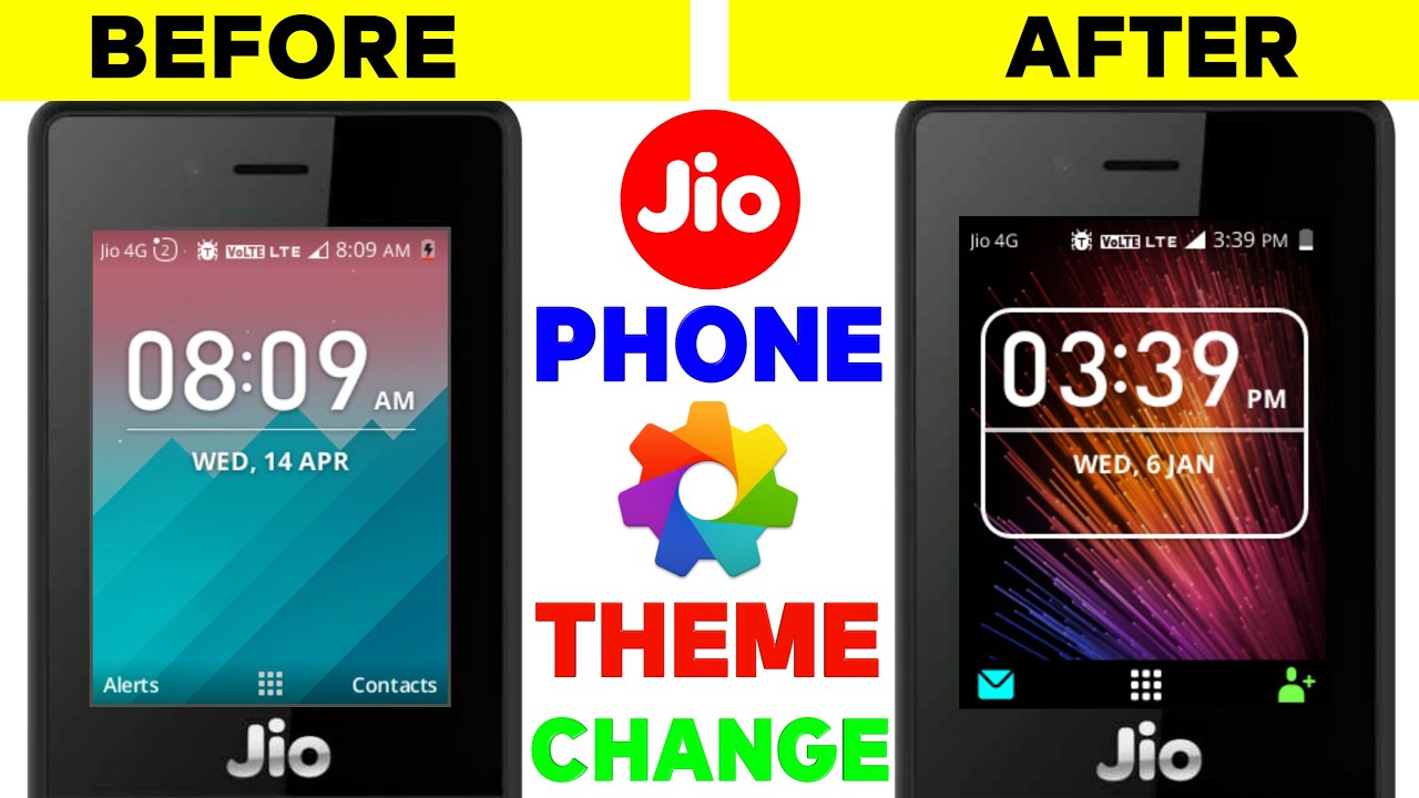 Jio Phone Andriod HomeScreen | Theme change in Jio phone | New Update today Andriod launcher Change