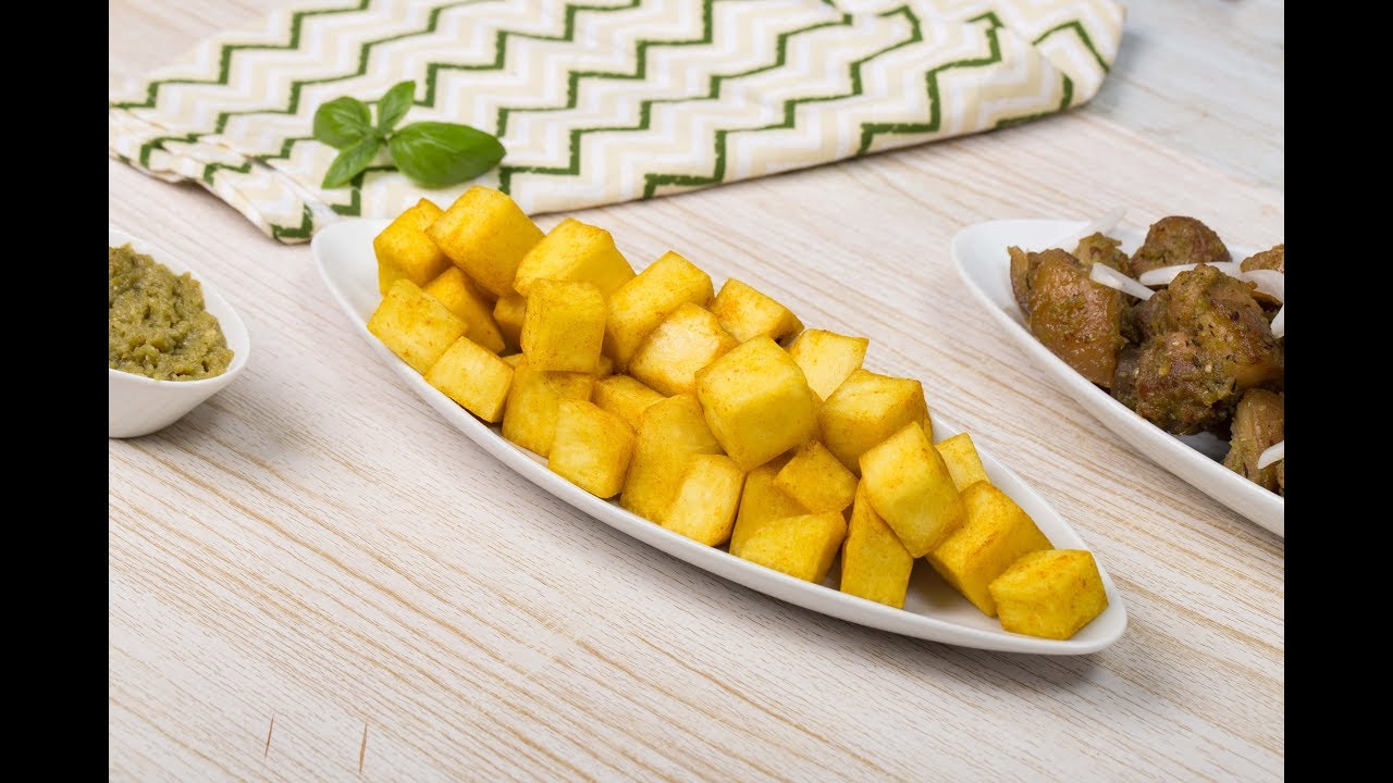 Turmeric Coated Fried Yam