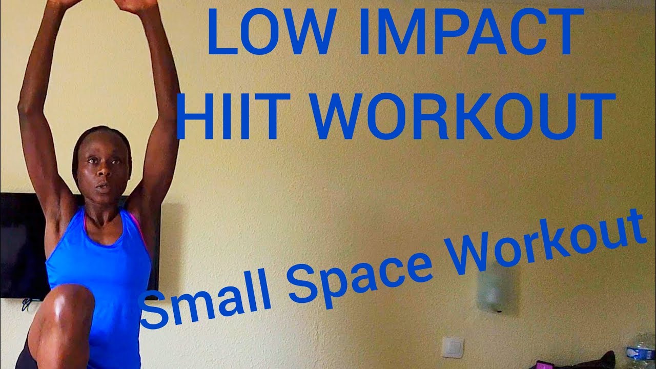 LOW IMPACT HIIT FOR SMALL SPACES #hiitworkout #homeworkout #smallspaceworkout
