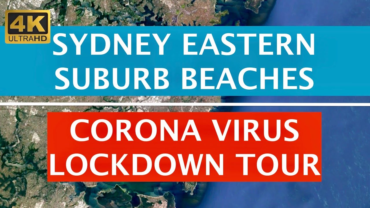 Sydney Eastern Suburb Beaches Closed Corona Lockdown Drone