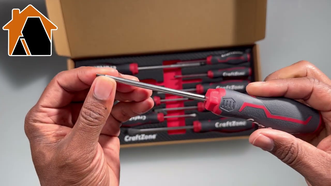 Craftzone 11-Piece Magnetic Screwdriver for DIY & Repairs