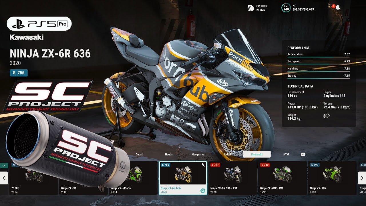 RIDE 5 | Customize Brutal Kawasaki ZX6R SC Project Gameplay [4K PS5 Pro]