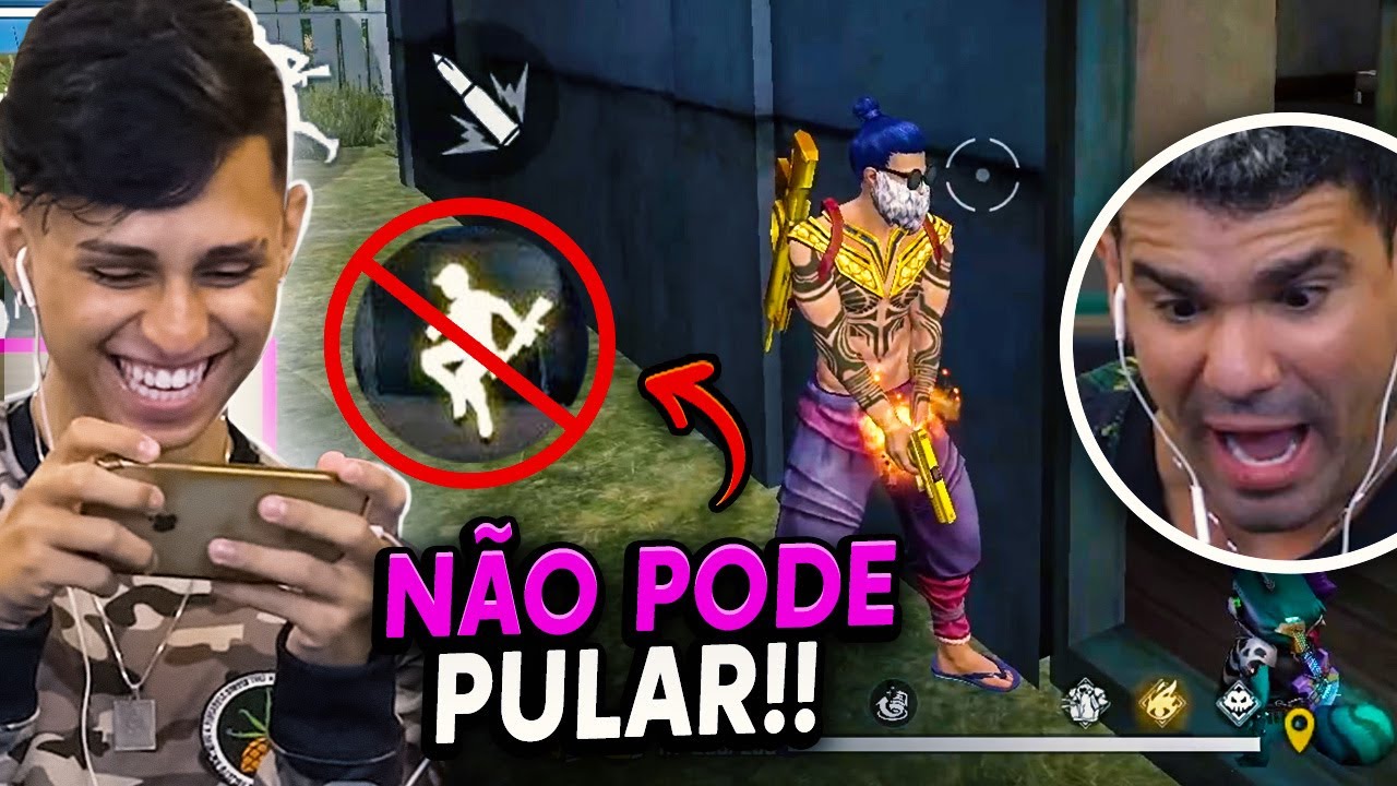 FIZEMOS O NOBRU JOGAR FREE FIRE DE UM JEITO INÉDITO! ELE VENCEU O JOGO?!