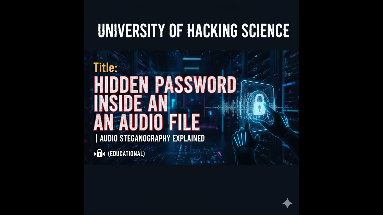 Hidden Password Inside an Audio File | Audio Steganography Explained (Educational)