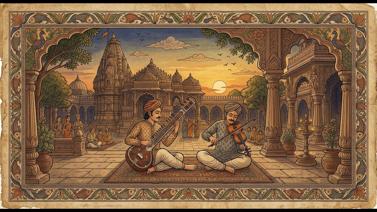 Indian Classical Music for Fresh Morning Vibes | Raaga Inspired Instrumental Lo-Fi Fusion 🌅🎶