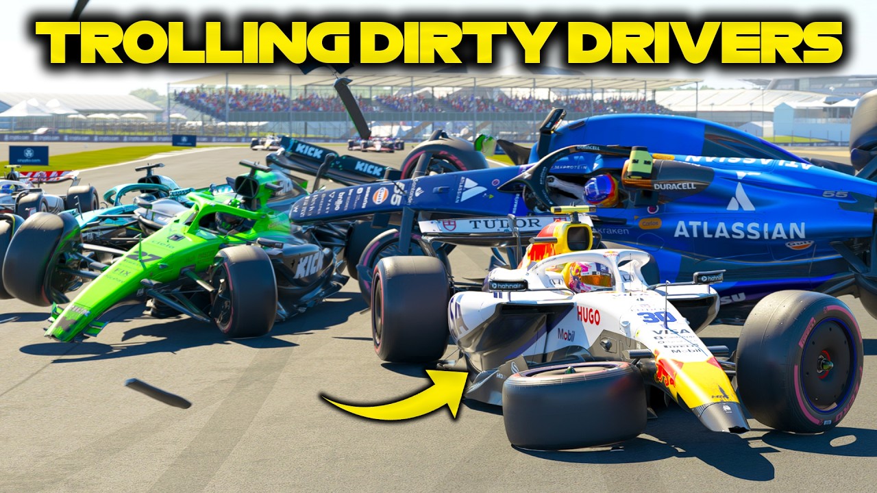 Я троллил грязных водителей на F1 25