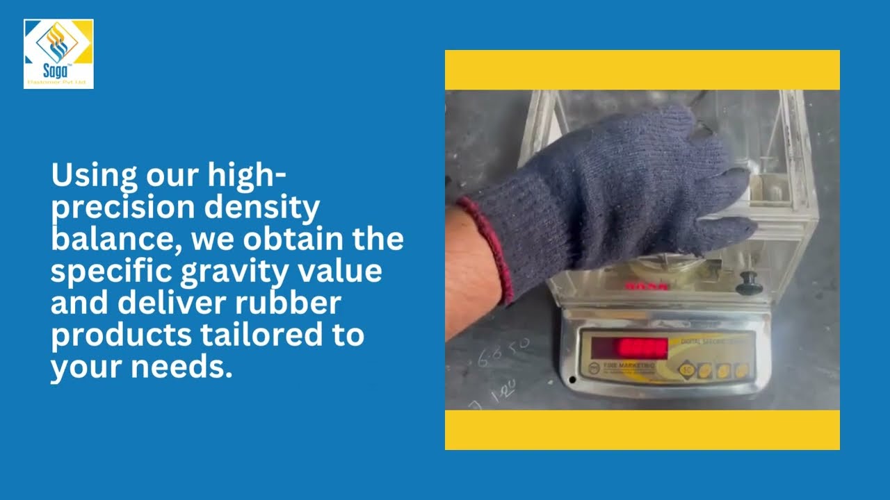 Elevating Excellence with Density Testing in Rubber Manufacturing at Saga Elastomer!
