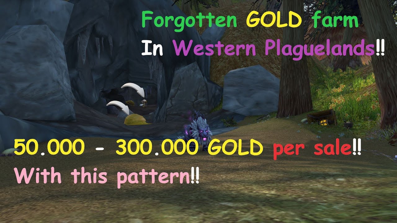 Forgotten Gold farm 50.000 - 300.000 GOLD plus per sale!! Patterns farm!