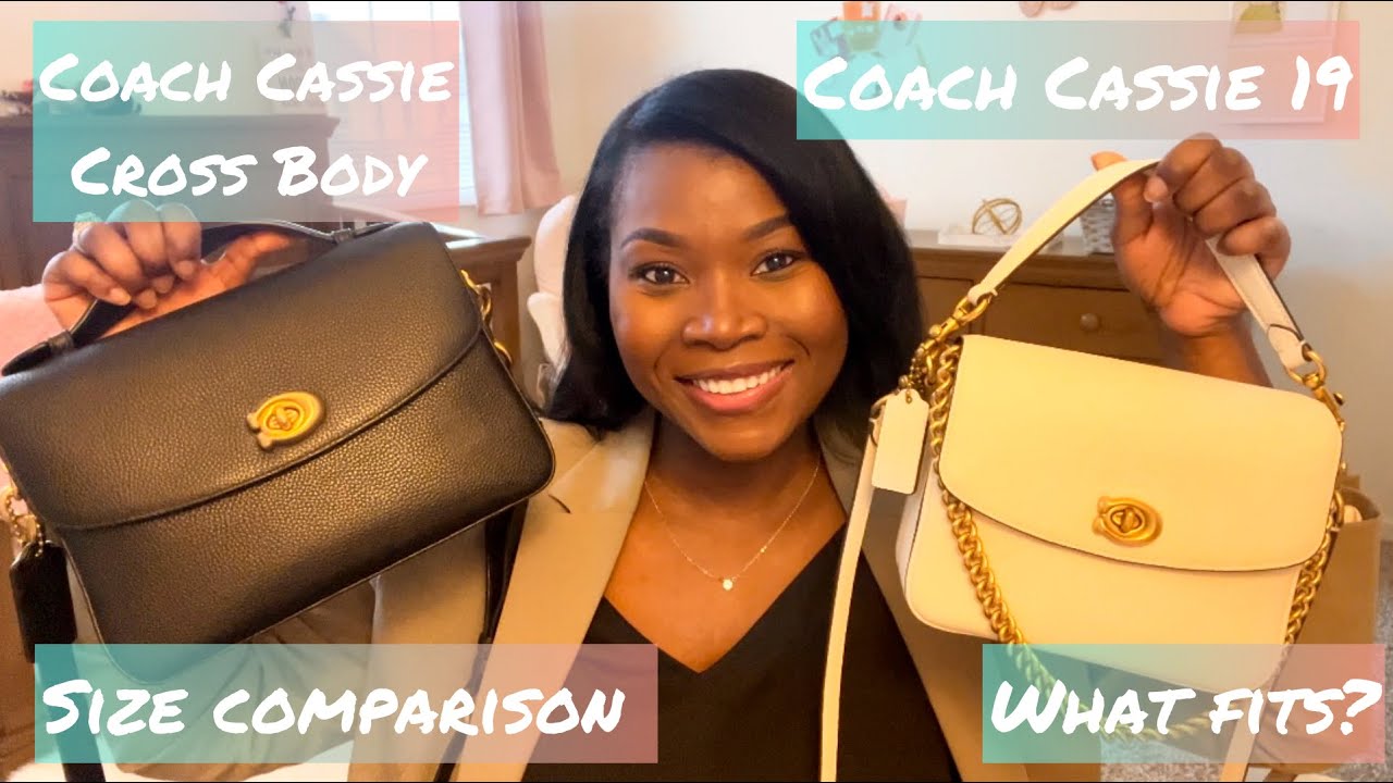 Coach Cassie 19; What fits & Size comparison to the Coach Cassie Crossbody