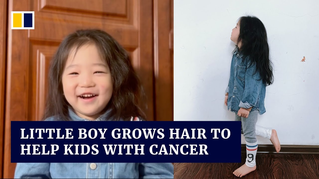 Chinese boy keeps hair long for 3 years to help kids with cancer
