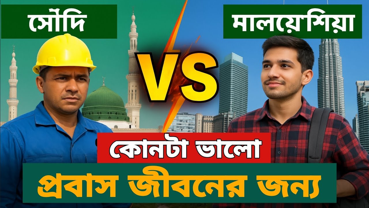 টাকা বেশি নাকি স্বাধীনতা? সৌদি বনাম মালয়েশিয়া – কোন দেশে প্রবাস জীবন সত্যিই সুখের? Part 1