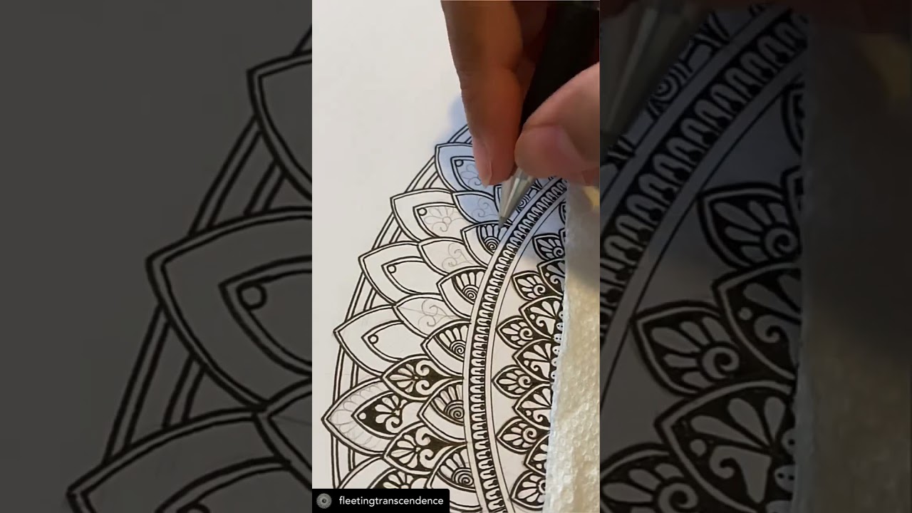 Mandala pattern tutorial by @fleetingtranscendence #beautifulart #beautifulmandala #amazing #art