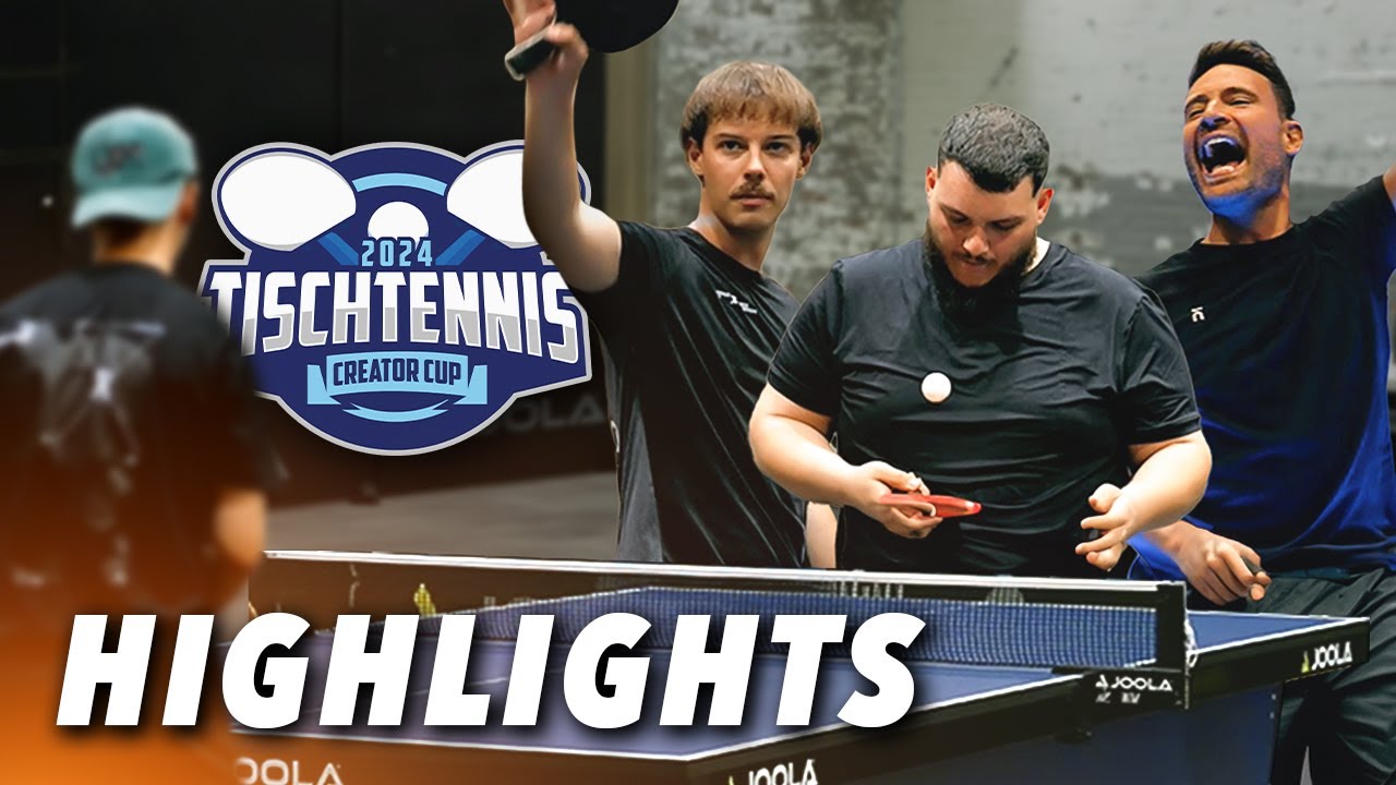 TISCHTENNIS CREATOR CUP 2024 🏓😳 Alle Highlights, die besten Punkte und lustige Momente!