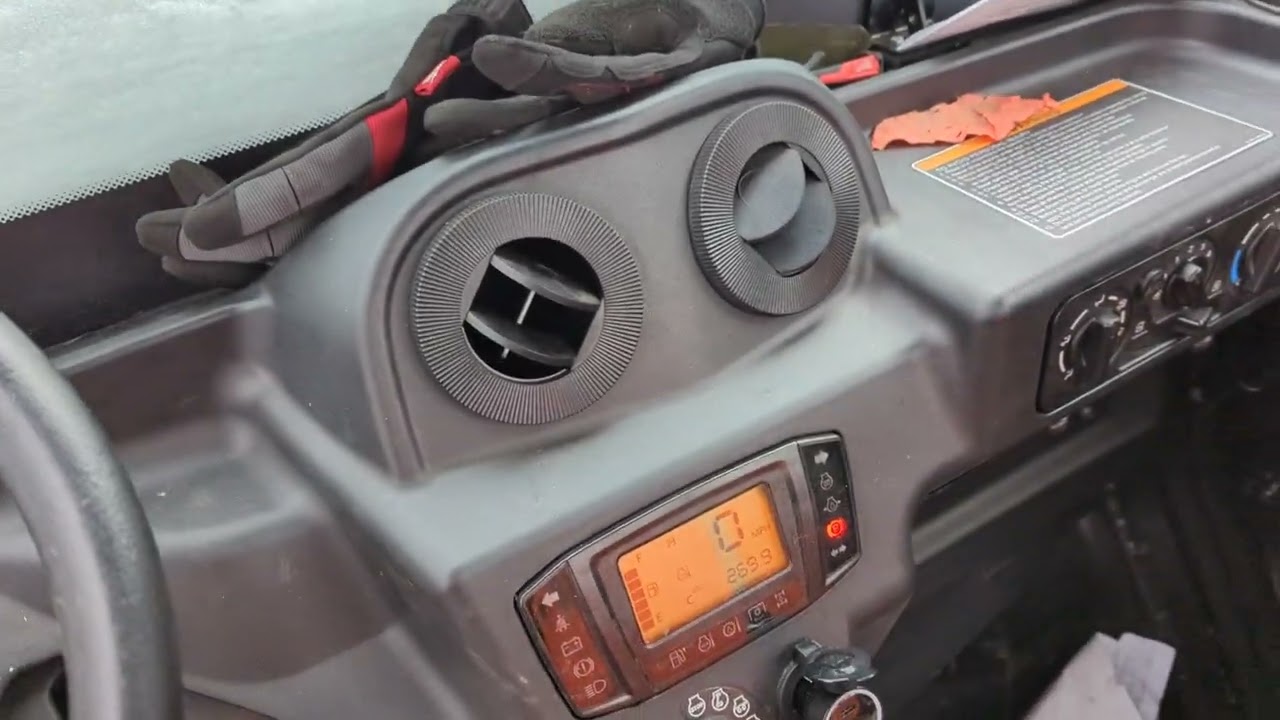 Kubota RTV x1100c -5f / -20c cold start.