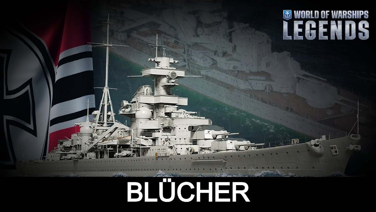 CONHEÇA CRUZADOR PESADO ALEMÃO TIER VIII - BLÜCHER - WORLD OF WARSHIPS LEGENDS - XBOX SERIES