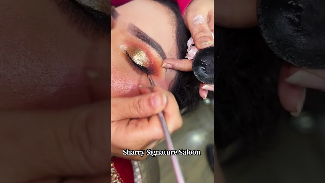 Eyes bridal makeup tutorial step by step 