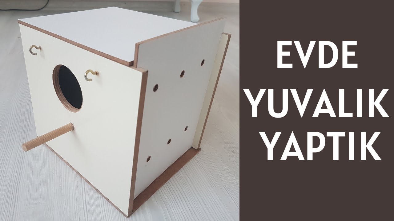Muhabbet Kuşlarımız için Evde Yuvalık Yaptık (ÇOK PRATİK) #muhabbetkuşu #kuşyuvası