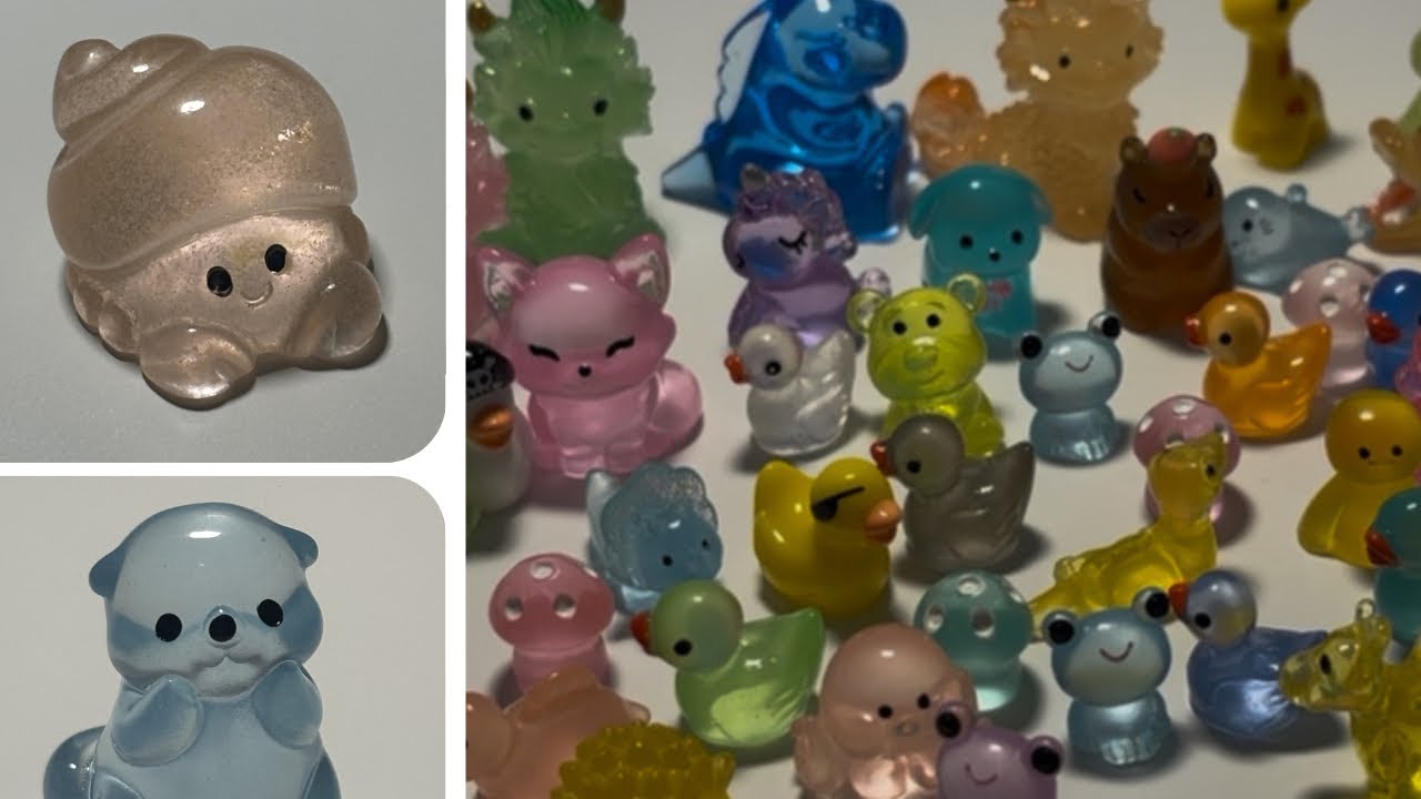 Counting and showing my resin animals!