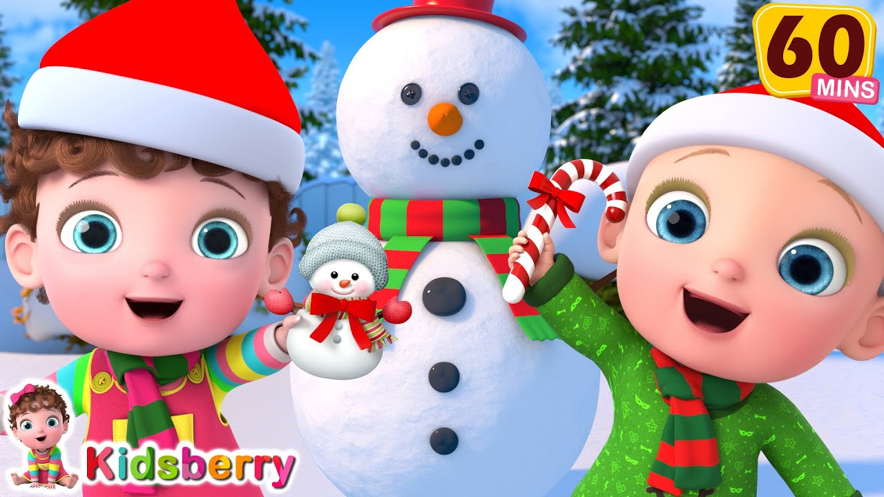 Snow Man Song for Kids ❄️☃️ | New Year Nursery Rhyme | Nursery Rhymes & Baby Songs - Kidsberry