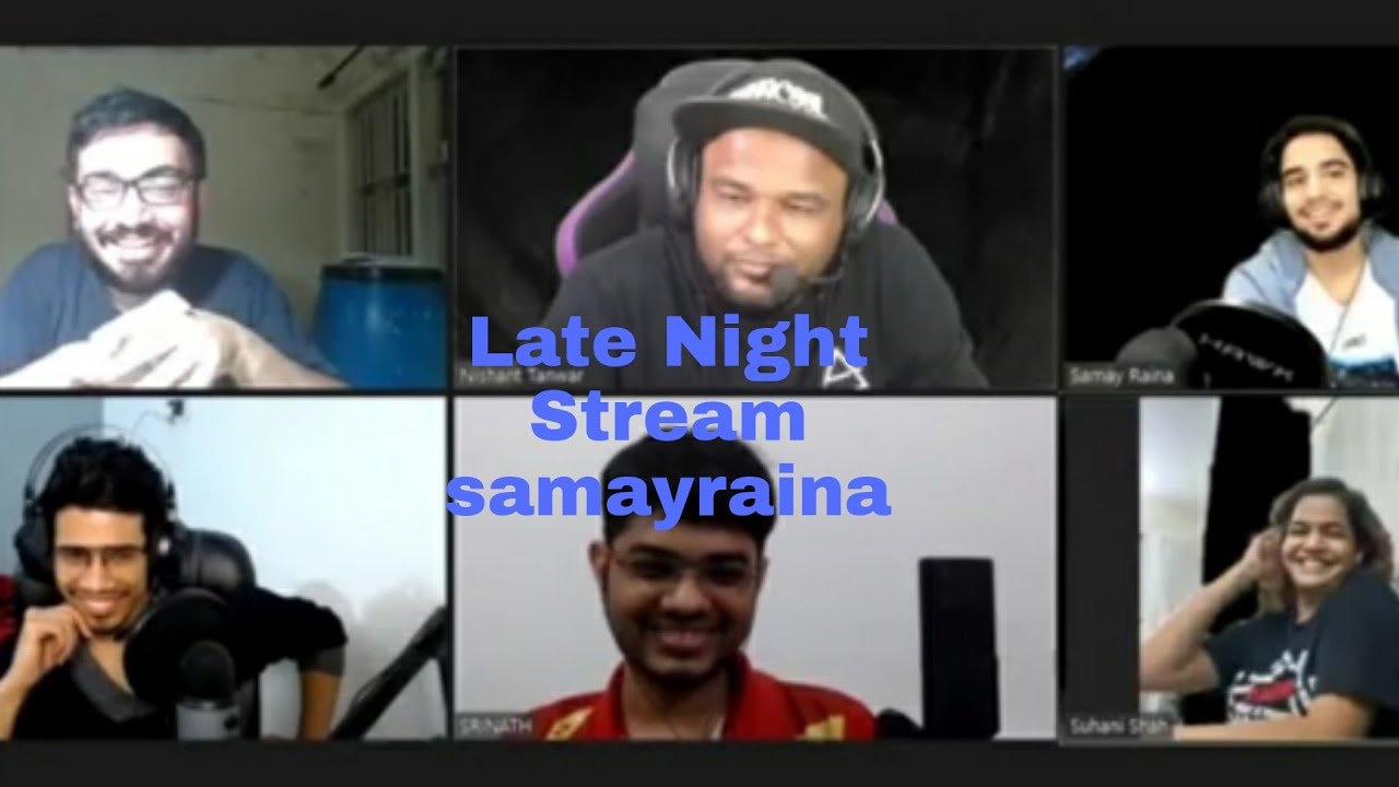 Late night stream samay raina ft gamerfleet,riderop,suhani #Lieboy