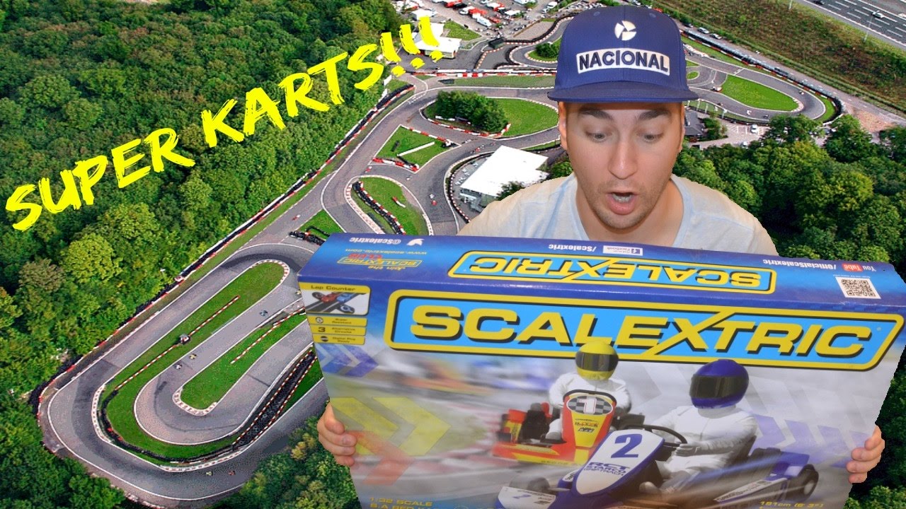 SCALEXTRIC SUPER KARTS UNBOXING, REVIEW AND RACING!!