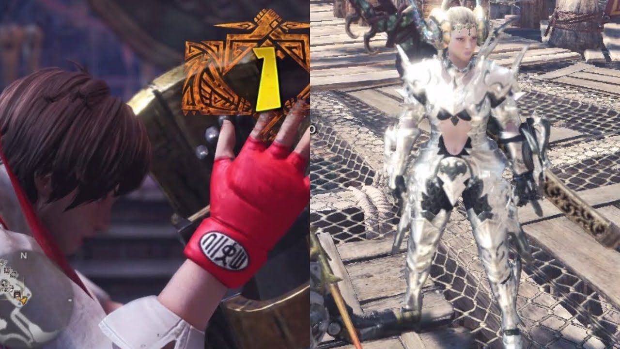 Monster Hunter World Sakura and Drachen Kjarr Sword Fire Vs Arch-Tempered Kulve Taroth