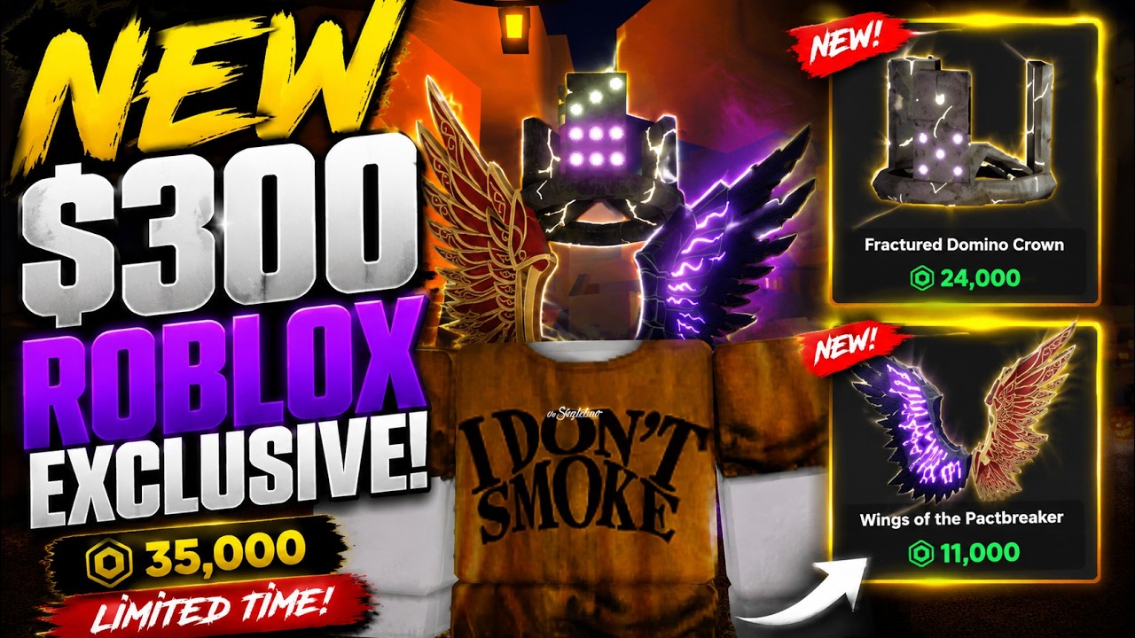 Roblox just released a 300$ item? (Fractured crown and Wings)