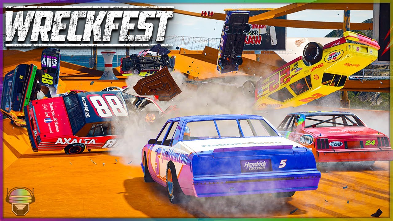 УНИЧТОЖЕНИЕ гоночной трассы Hot Wheels! | Wreckfest