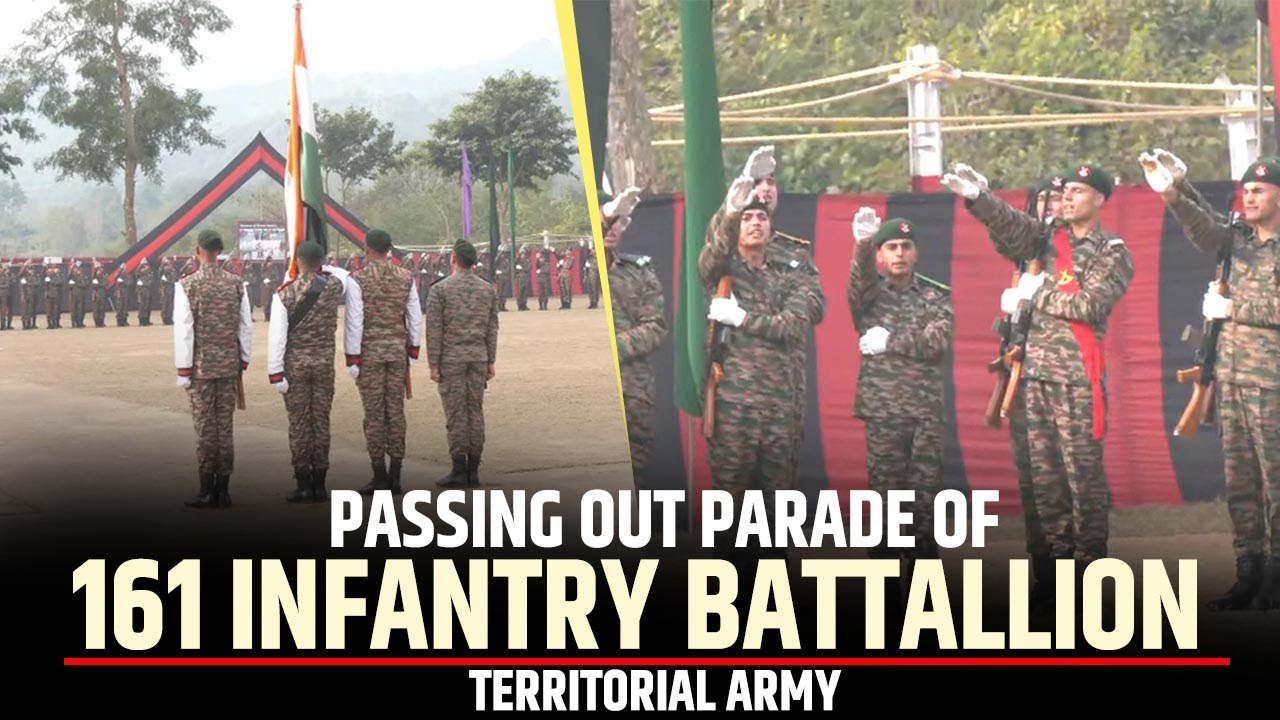 LIVE: Passing out Parade of 161 infantry Battallion Territorial Army | J&K Light Infantry, JAKLI