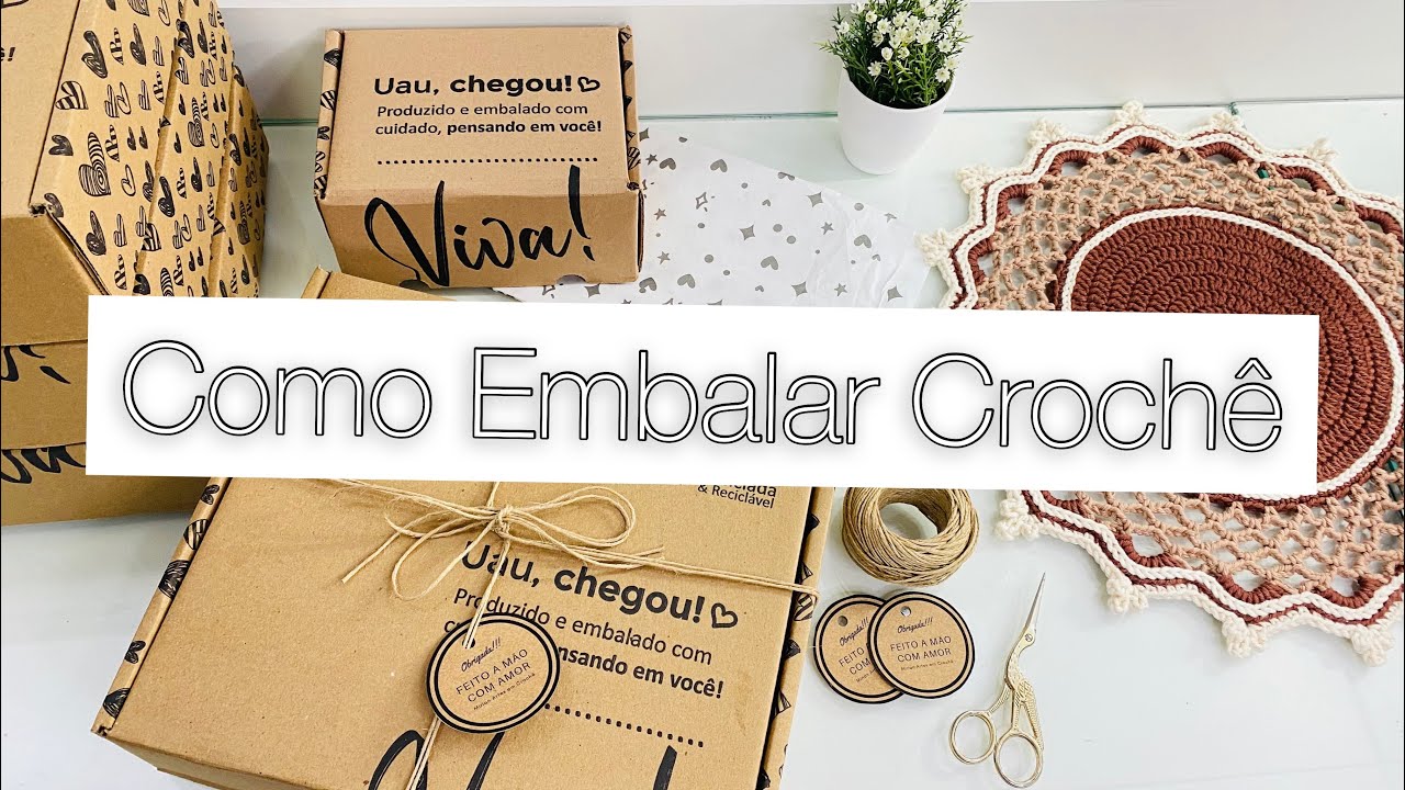 COMO EMBALAR CROCHÊ/Sousplat/Valores💰 e Dicas/Por Mirian Lima