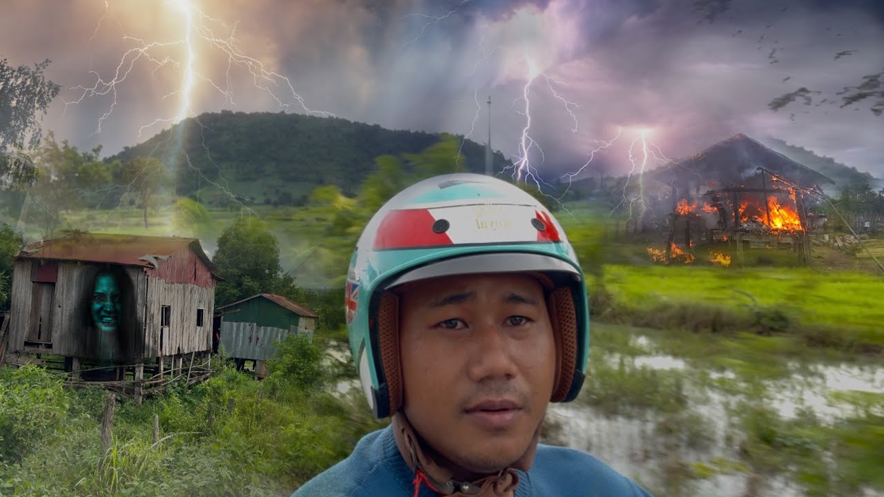 សង្វេគណាស់! រន្ទះបាញ់ភ្លើងឆេះ ផ្ទះ ស្លា-ប់ មួយគ្រួសារ តំបន់ដាច់ស្រយ៉ាល់ || Real Life Countryside 