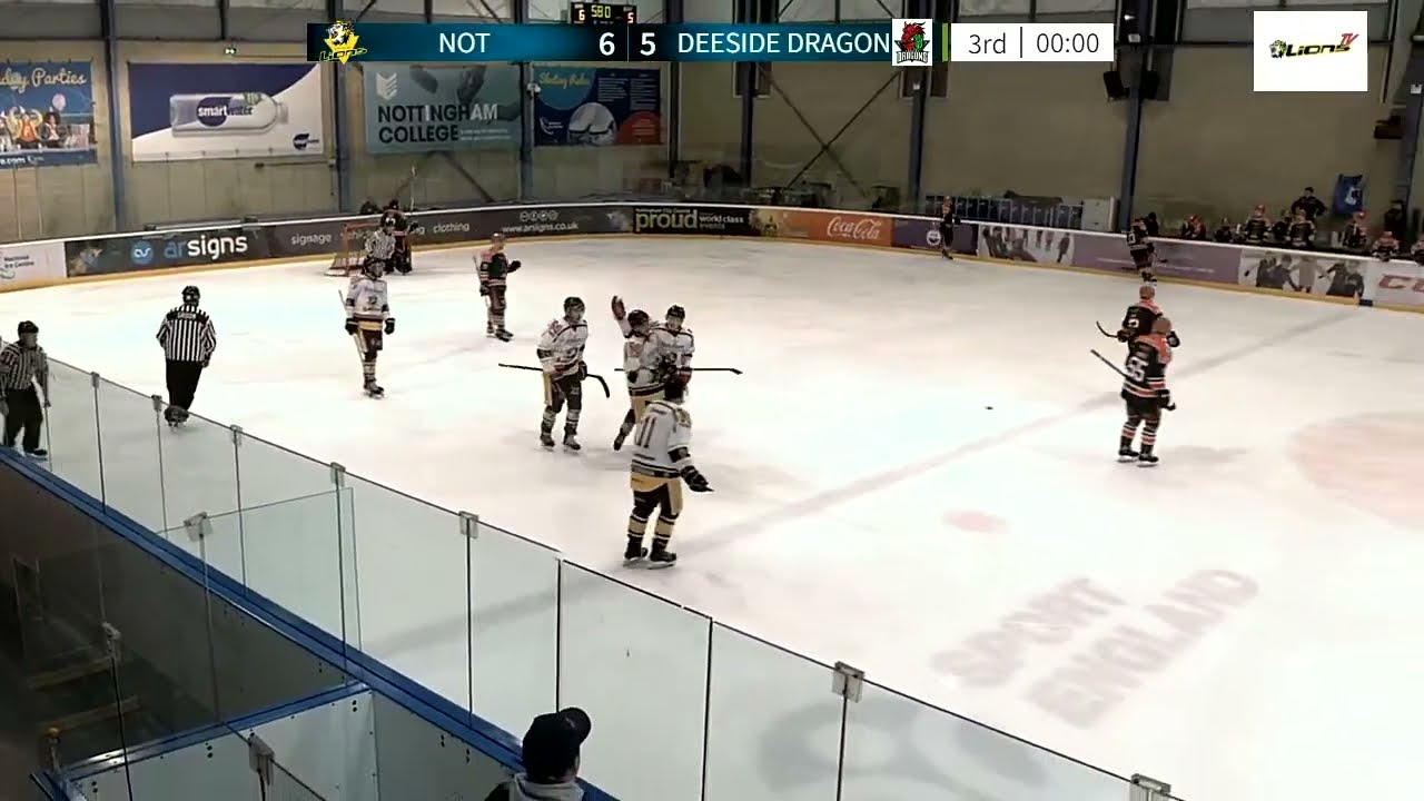 GOALS: Nottingham Lions 7 - 5 Deeside Dragons