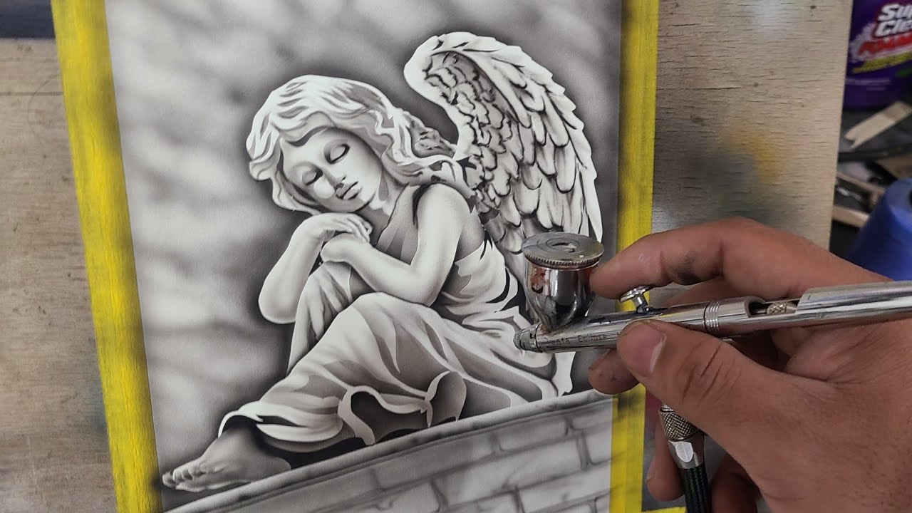 How to Airbrush an Angel