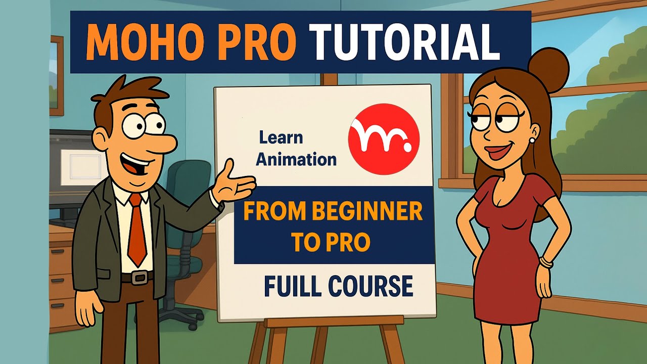 Moho Pro Tutorial: 2D Animation Full Course (Beginner to Advanced)