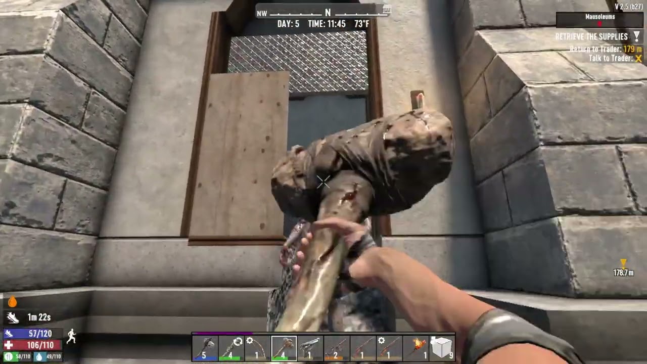 7Days to Die... can we survive the blood moon, come watch me DIE, stream 5