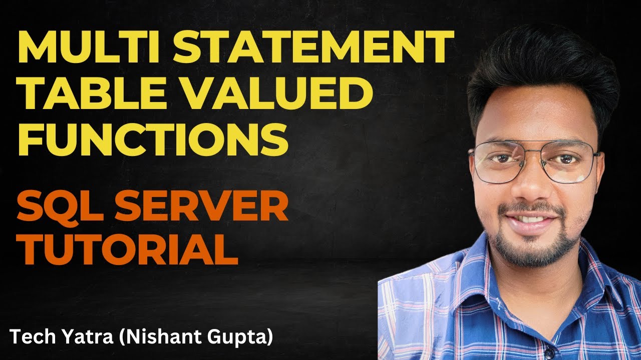 Multi-Statement Table-Valued Functions in SQL Server