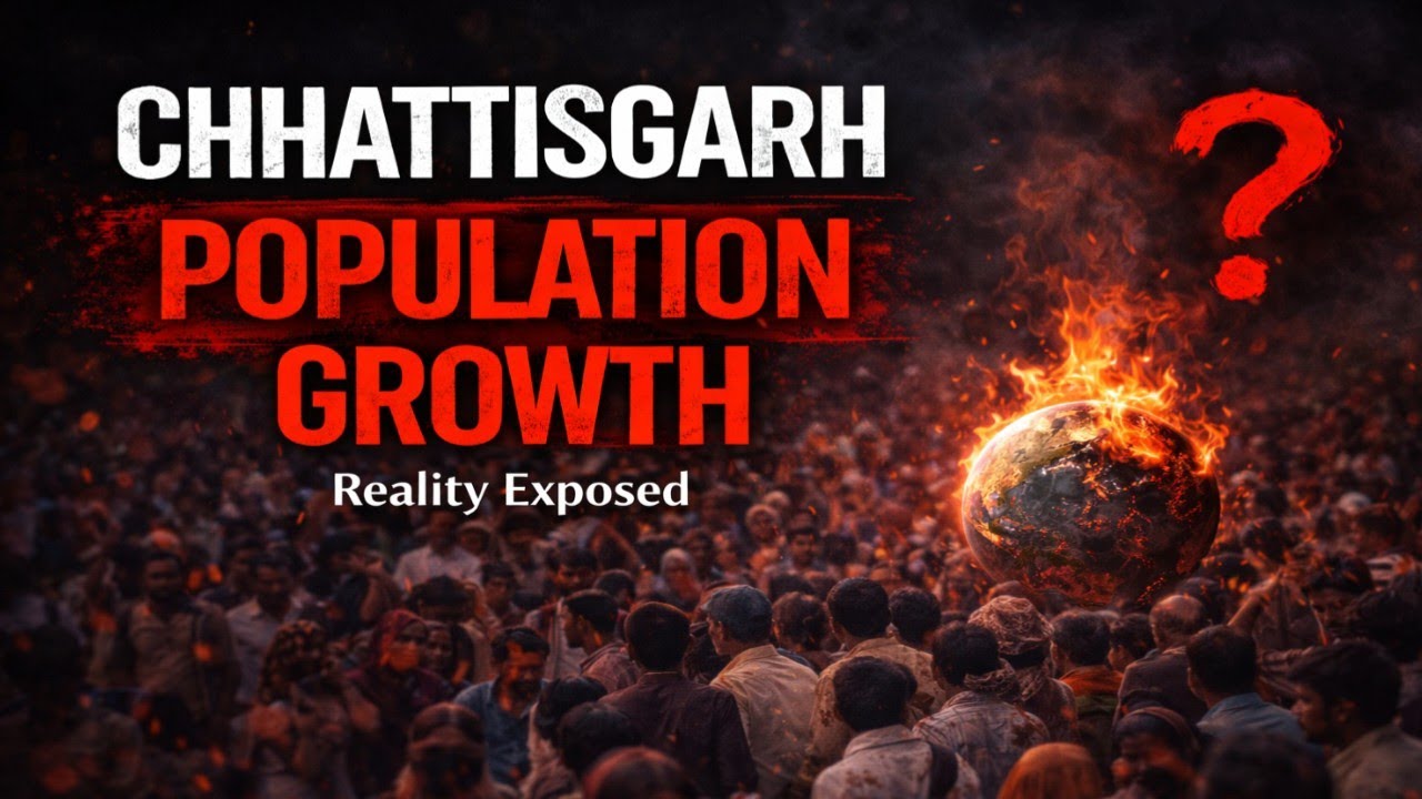 Chhattisgarh Population Growth | CG Jansankhya Map Infographic