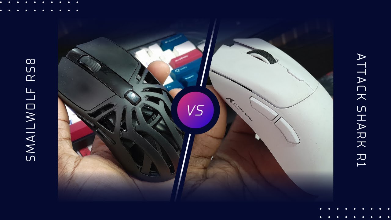 SMAILWOLF RS8 vs ATTACK SHARK R1 — Qual é o Melhor Mouse Gamer Barato