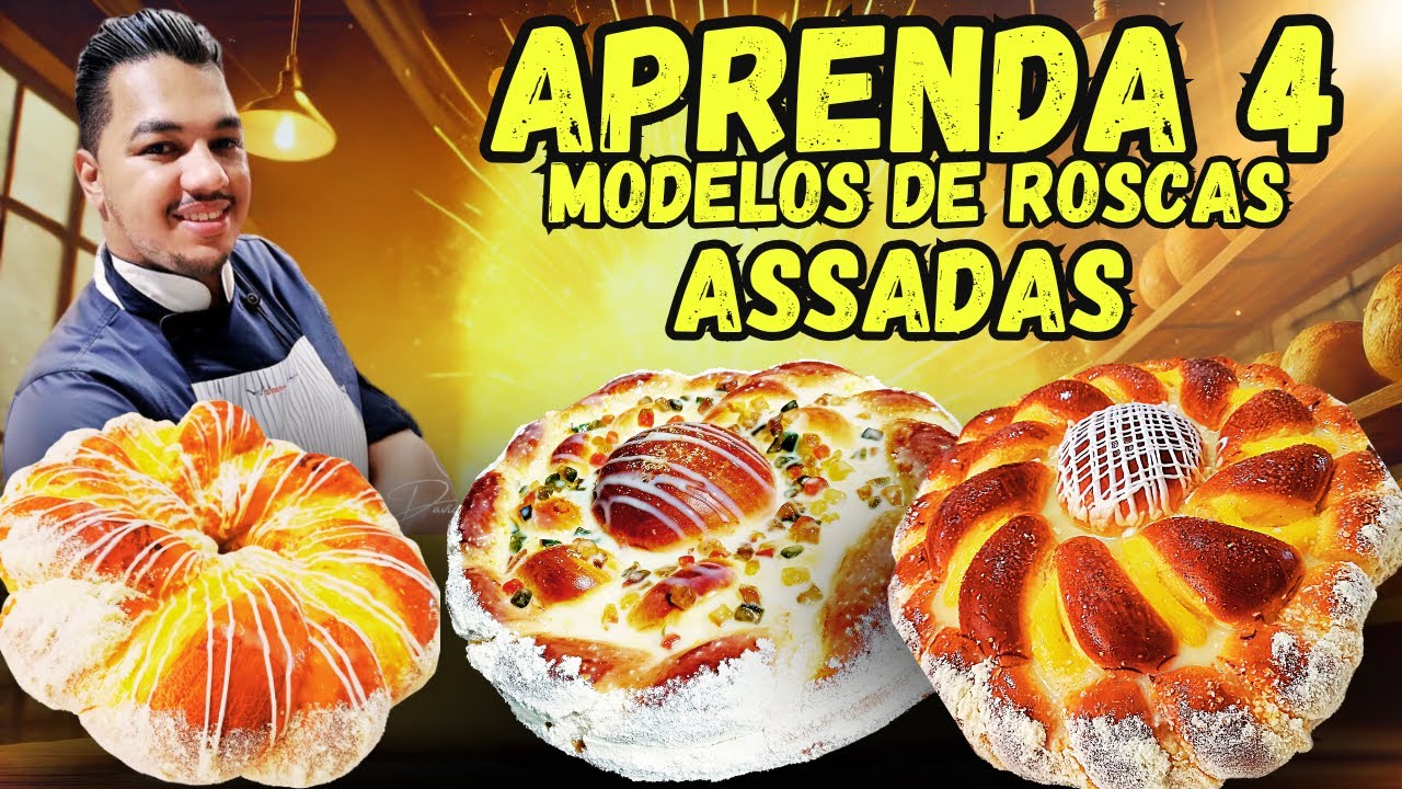 4 MODELOS DIFERENTES DE ROSCAS GRANDES/Modelos de Padaria
