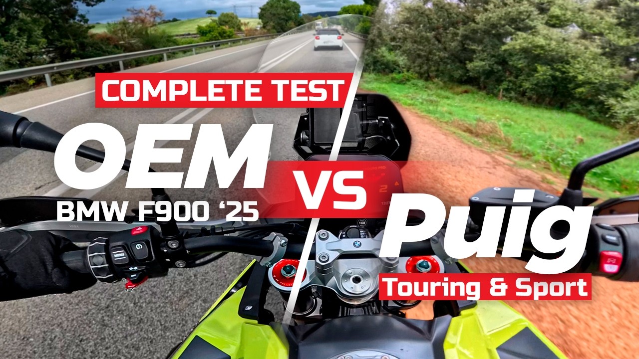 PUIG Sport & Touring vs OEM – F900GS Test Ride