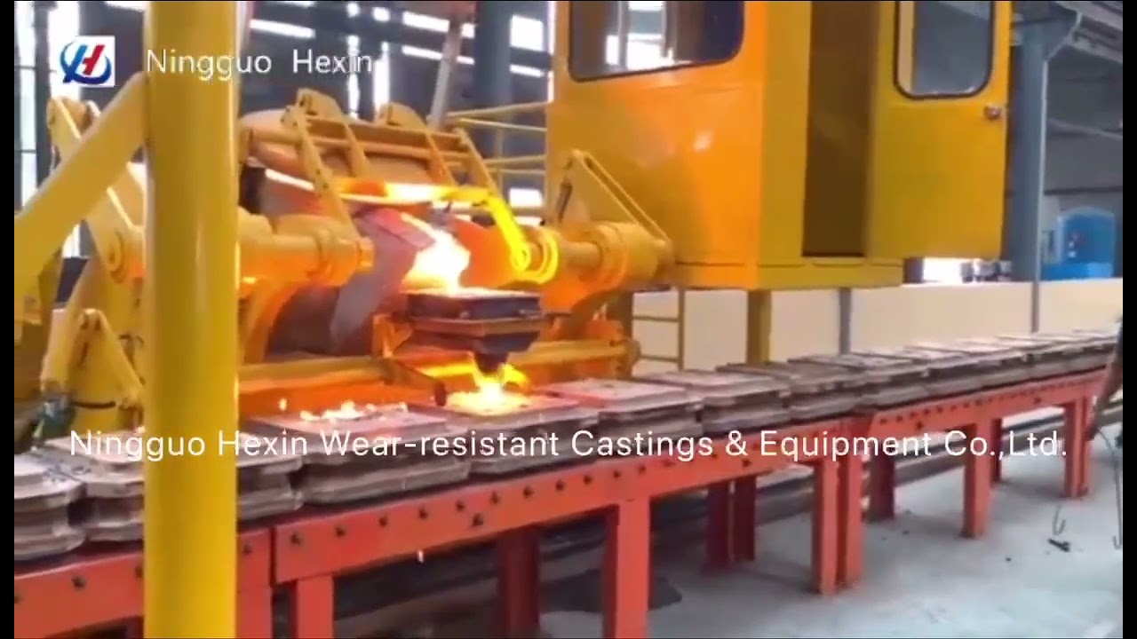 casting grinding balls molding line